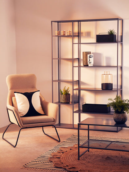 ALGOT GREY METAL MULTI SHELF UNIT