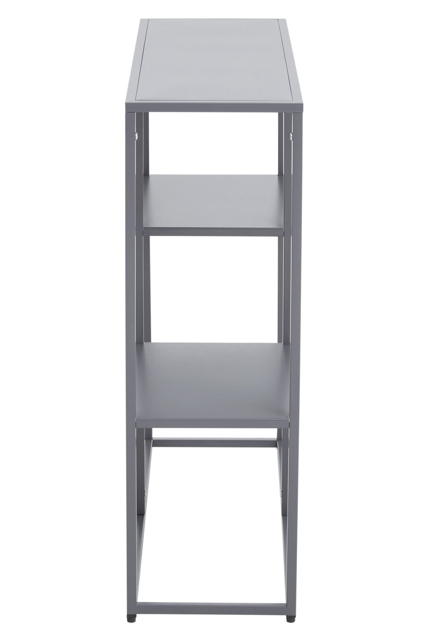 ALRIK GREY METAL THREE TIER SHELF UNIT