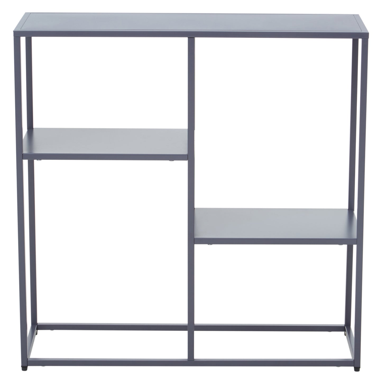 ALRIK GREY METAL THREE TIER SHELF UNIT