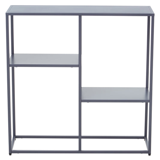 ALRIK GREY METAL THREE TIER SHELF UNIT