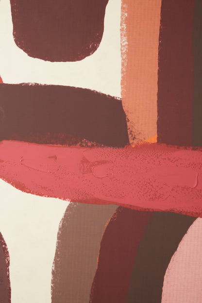 ASGER ABSTRACT BRUSHSTROKES WALL ART