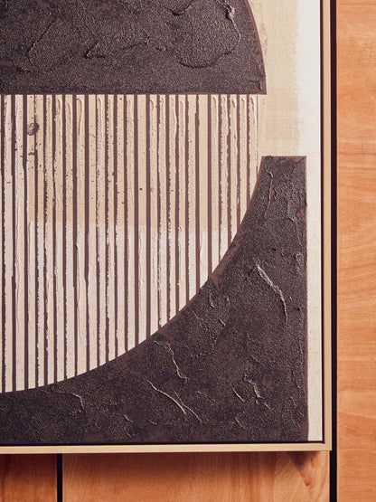 ATLE BLACK AND CREAM WALL ART