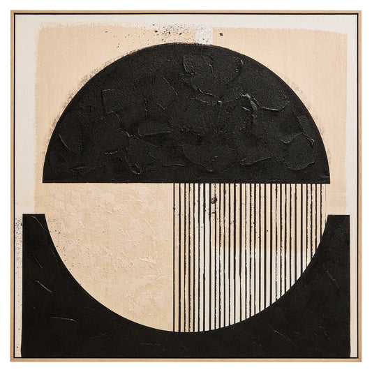 ATLE BLACK AND CREAM WALL ART
