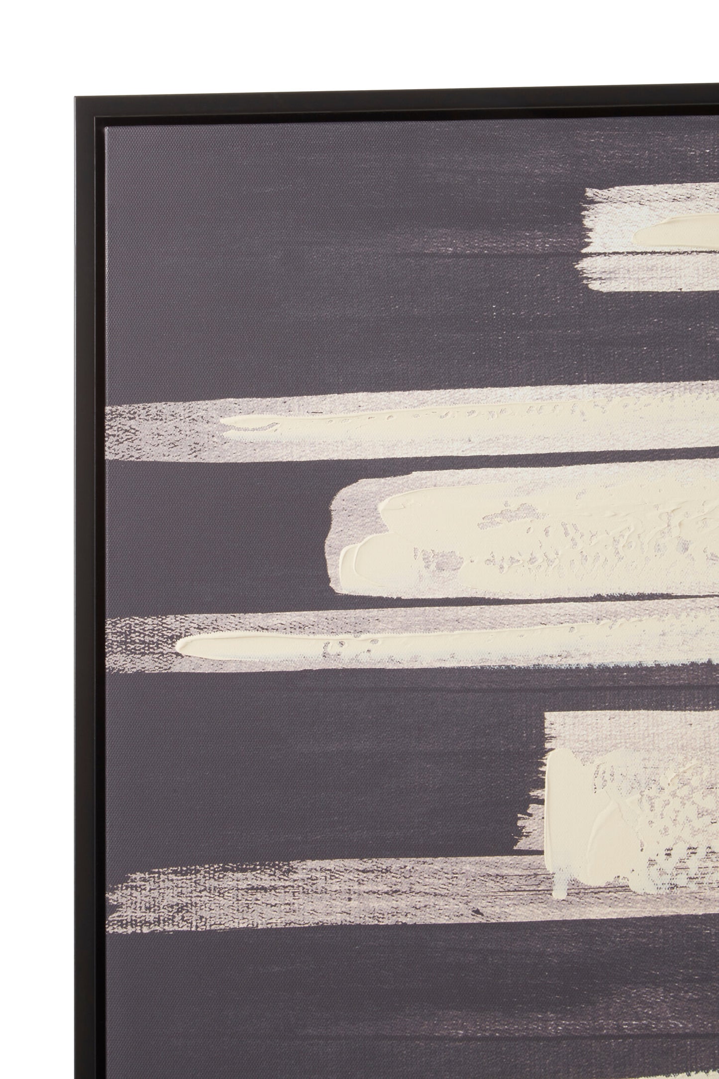AXEL BLACK AND NATURAL CANVAS WALL ART