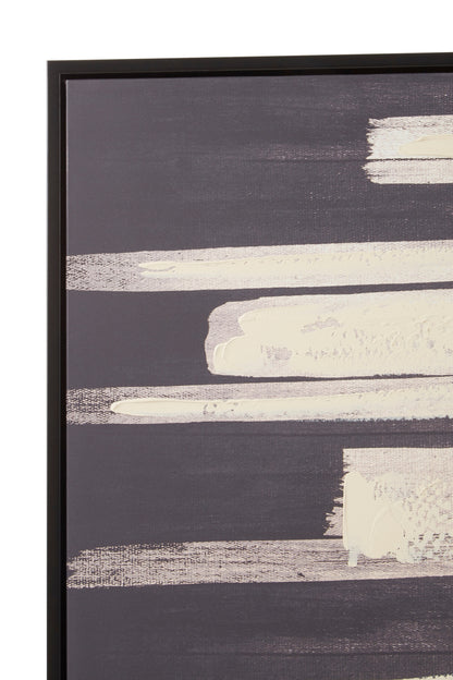 AXEL BLACK AND NATURAL CANVAS WALL ART
