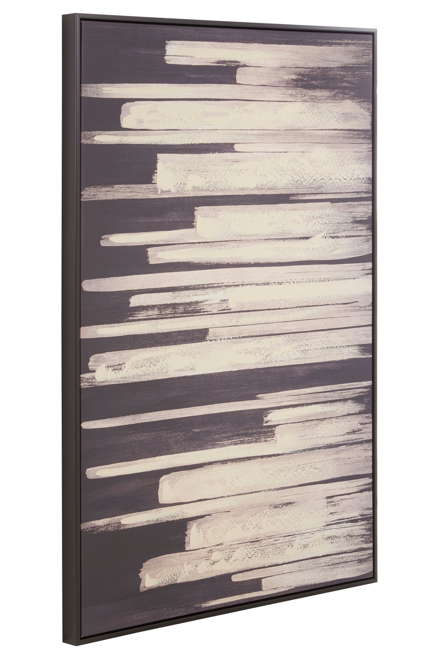 AXEL BLACK AND NATURAL CANVAS WALL ART