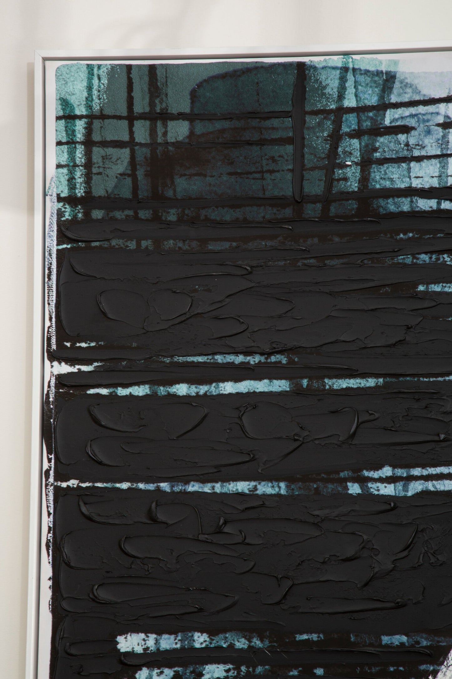 BENDT BLUE AND BLACK WALL ART