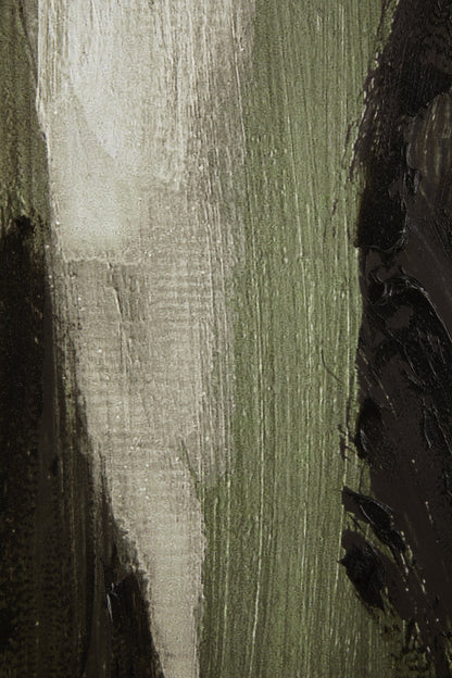 BIRGER GREEN MULTI COLOURED ABSTRACT TEXTURED WALL ART
