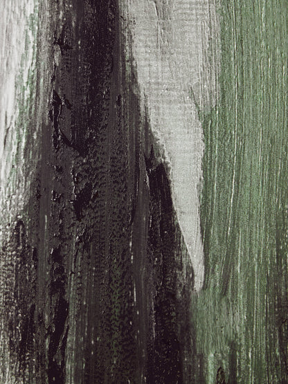BIRGER GREEN MULTI COLOURED ABSTRACT TEXTURED WALL ART