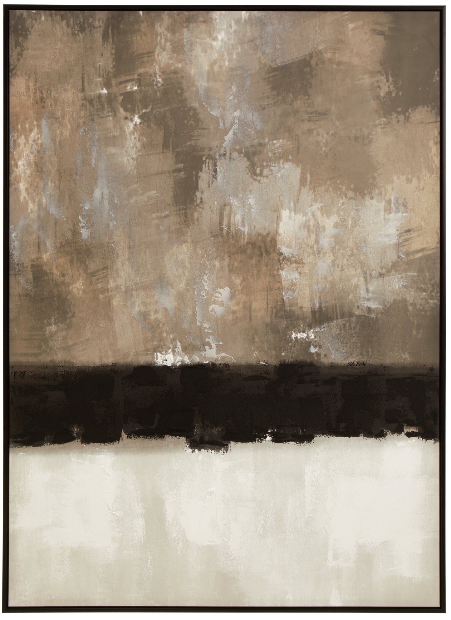 BJARNE MONOCHROME TEXTURED CANVAS WALL ART