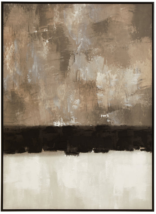 BJARNE MONOCHROME TEXTURED CANVAS WALL ART