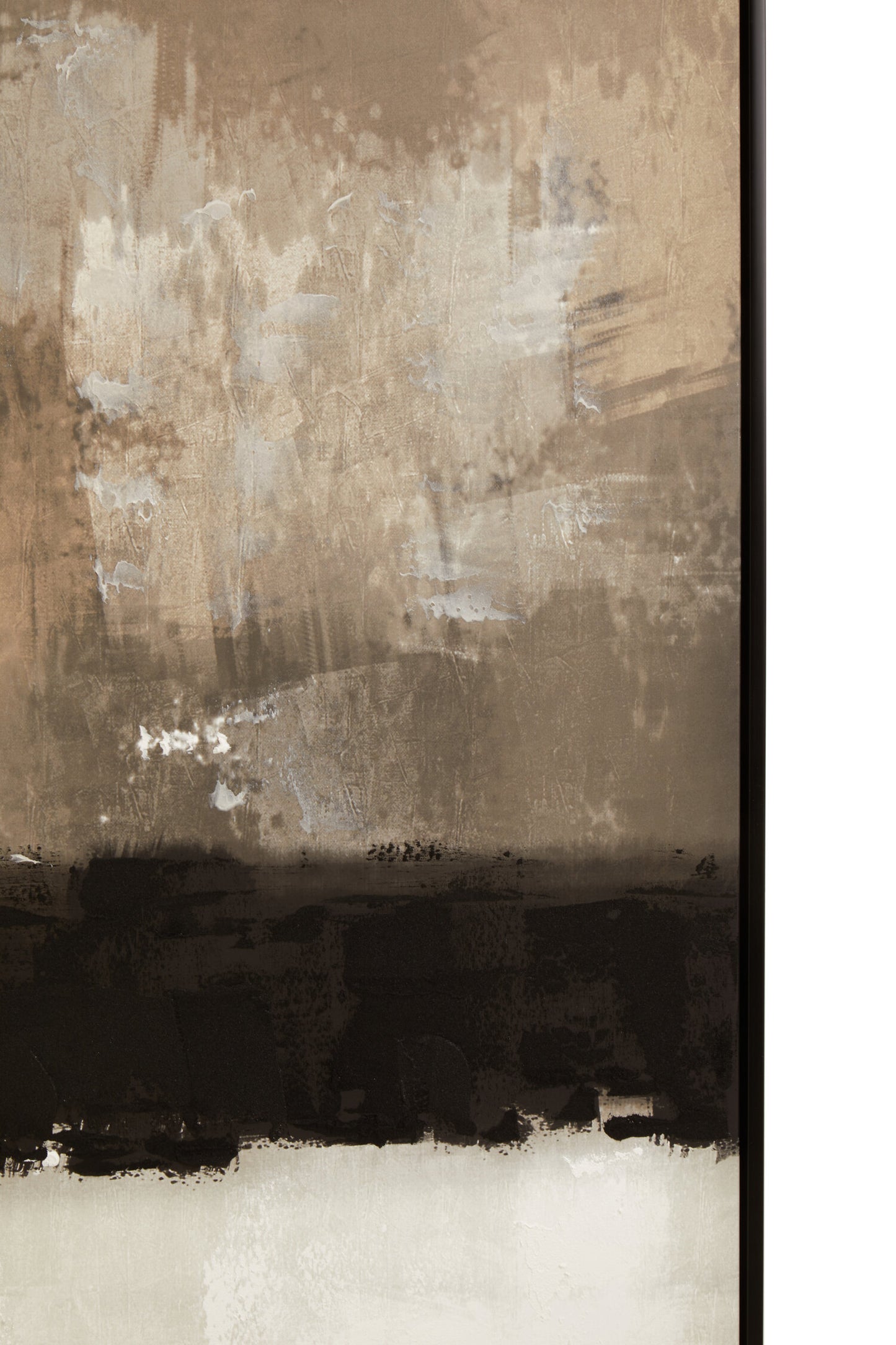 BJARNE MONOCHROME TEXTURED CANVAS WALL ART