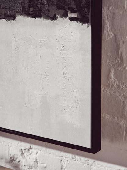 BJARNE MONOCHROME TEXTURED CANVAS WALL ART