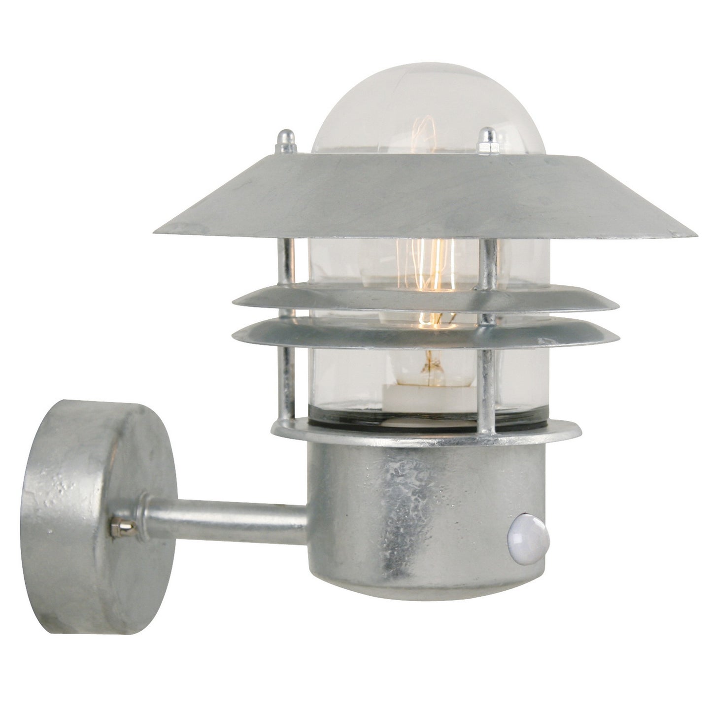 NORDLUX BLOKHUS SENSOR WALL LIGHT GALVANIZED