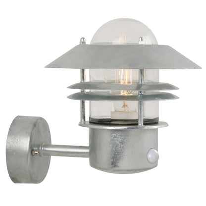 NORDLUX BLOKHUS SENSOR WALL LIGHT GALVANIZED