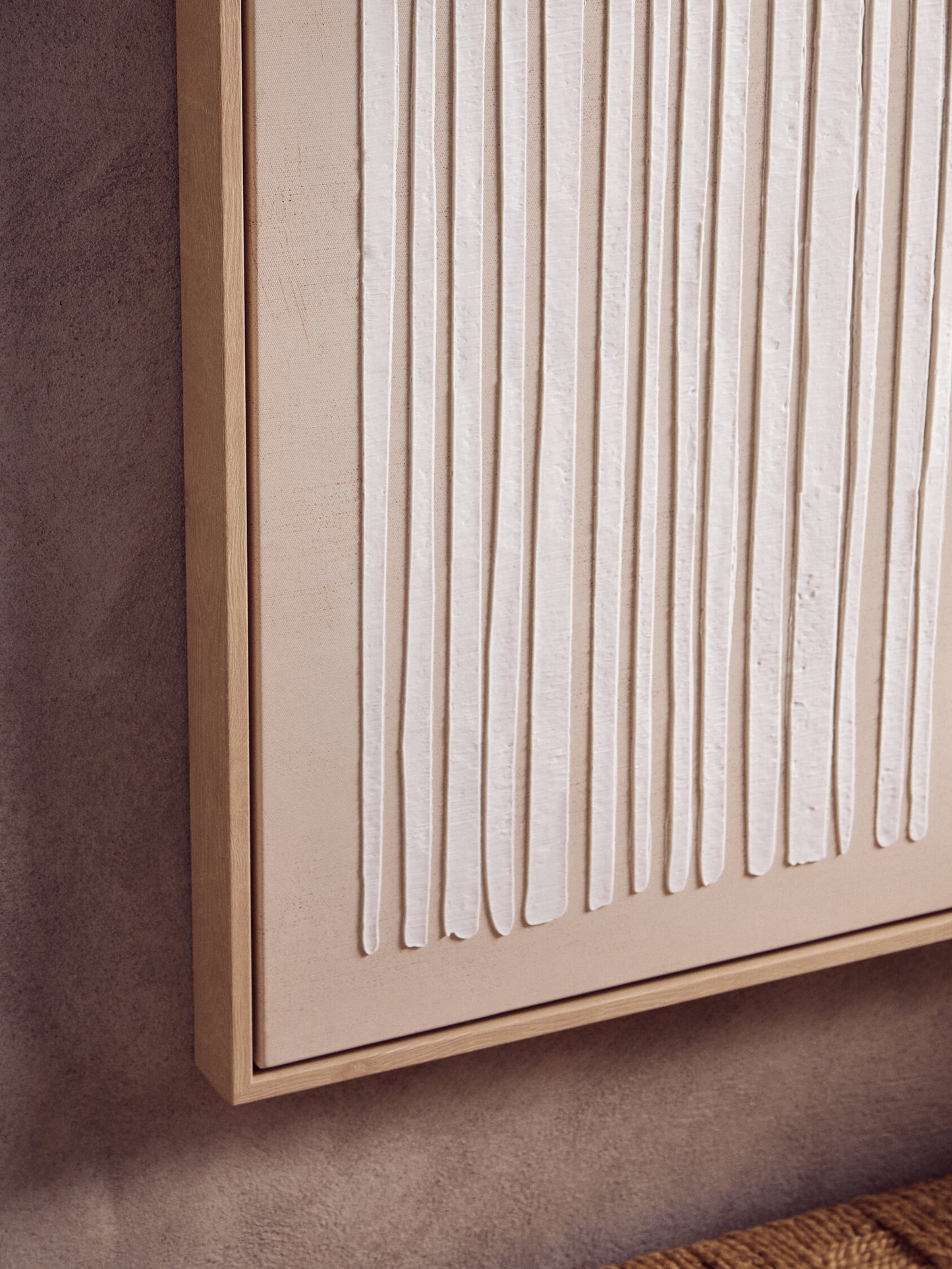 BOEL NATURAL TEXTURED CANVAS WALL ART