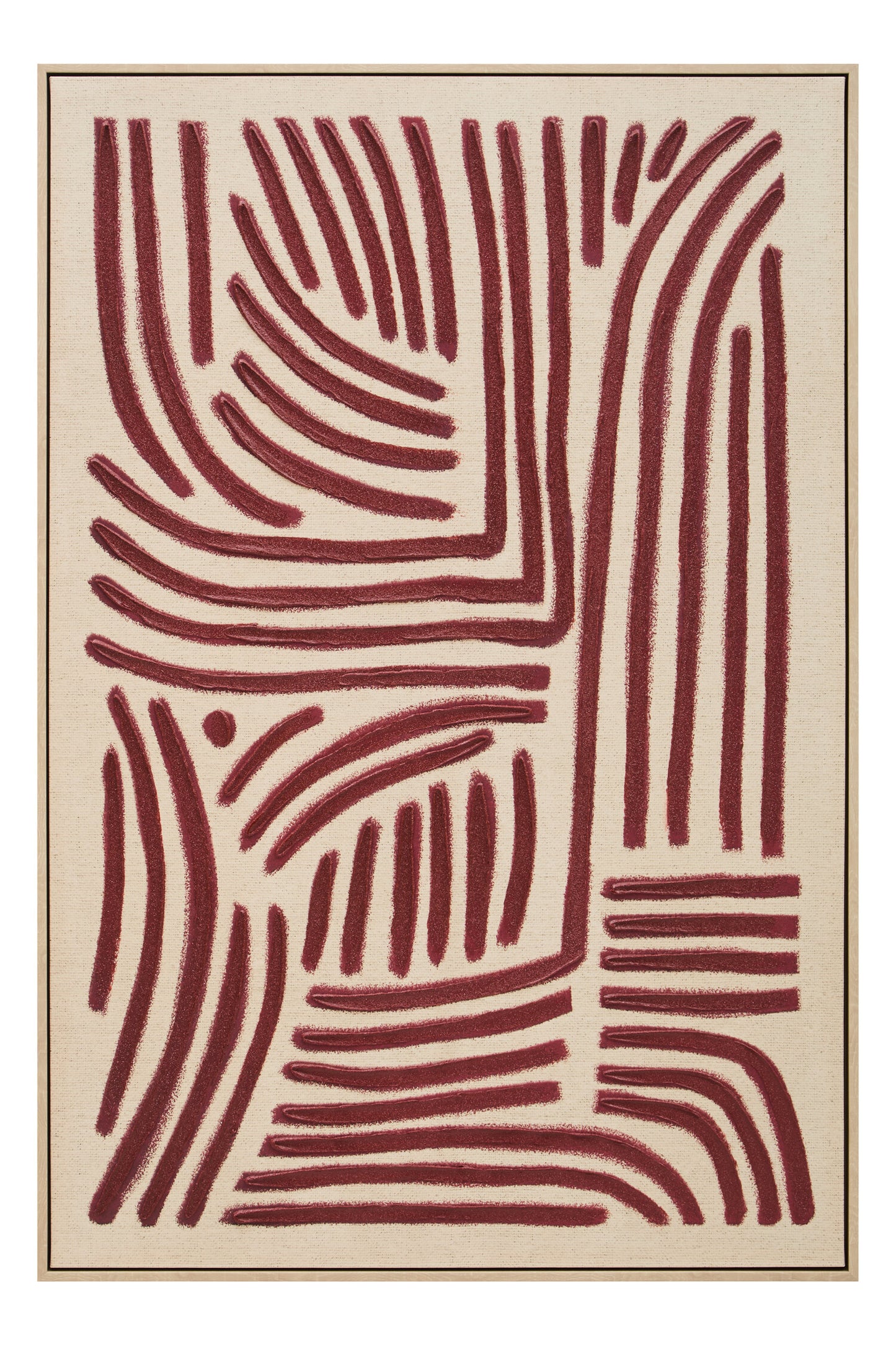 BRAGE TEXTURED LINEAR ABSTRACT WALL ART