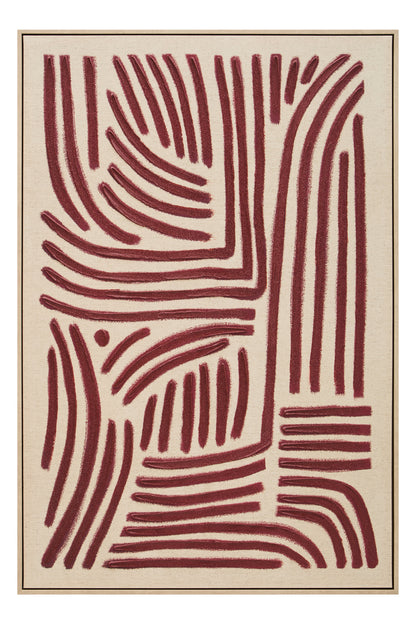 BRAGE TEXTURED LINEAR ABSTRACT WALL ART