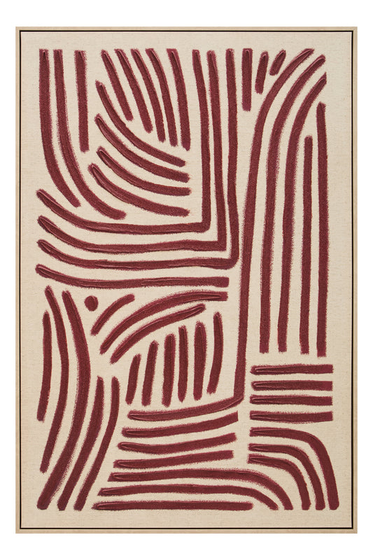 BRAGE TEXTURED LINEAR ABSTRACT WALL ART