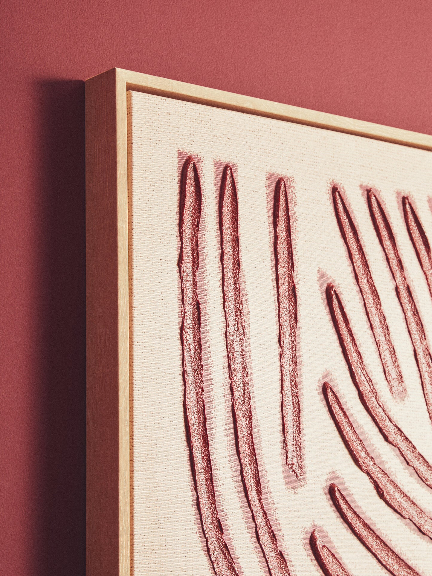 BRAGE TEXTURED LINEAR ABSTRACT WALL ART