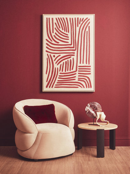 BRAGE TEXTURED LINEAR ABSTRACT WALL ART