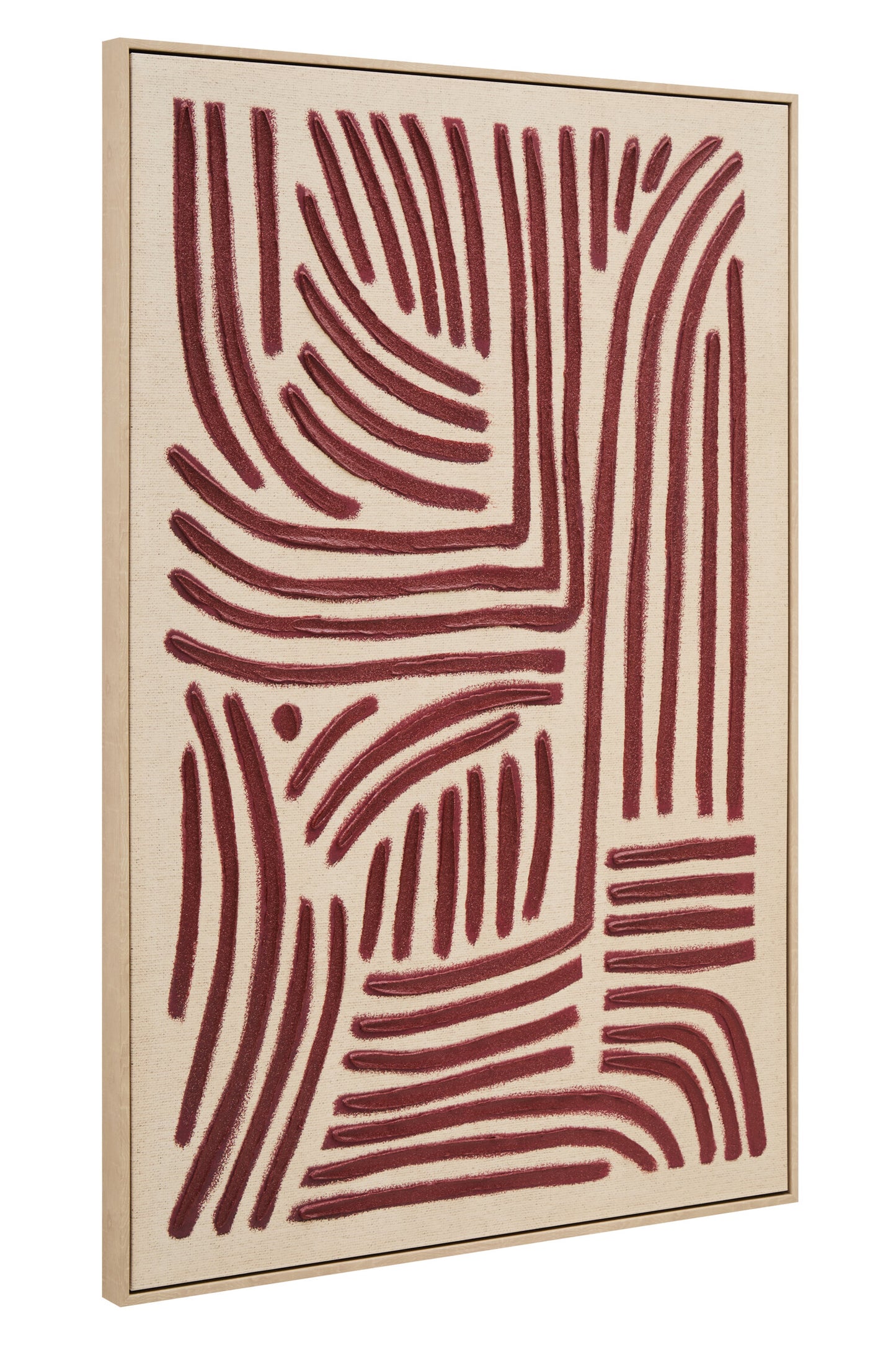 BRAGE TEXTURED LINEAR ABSTRACT WALL ART