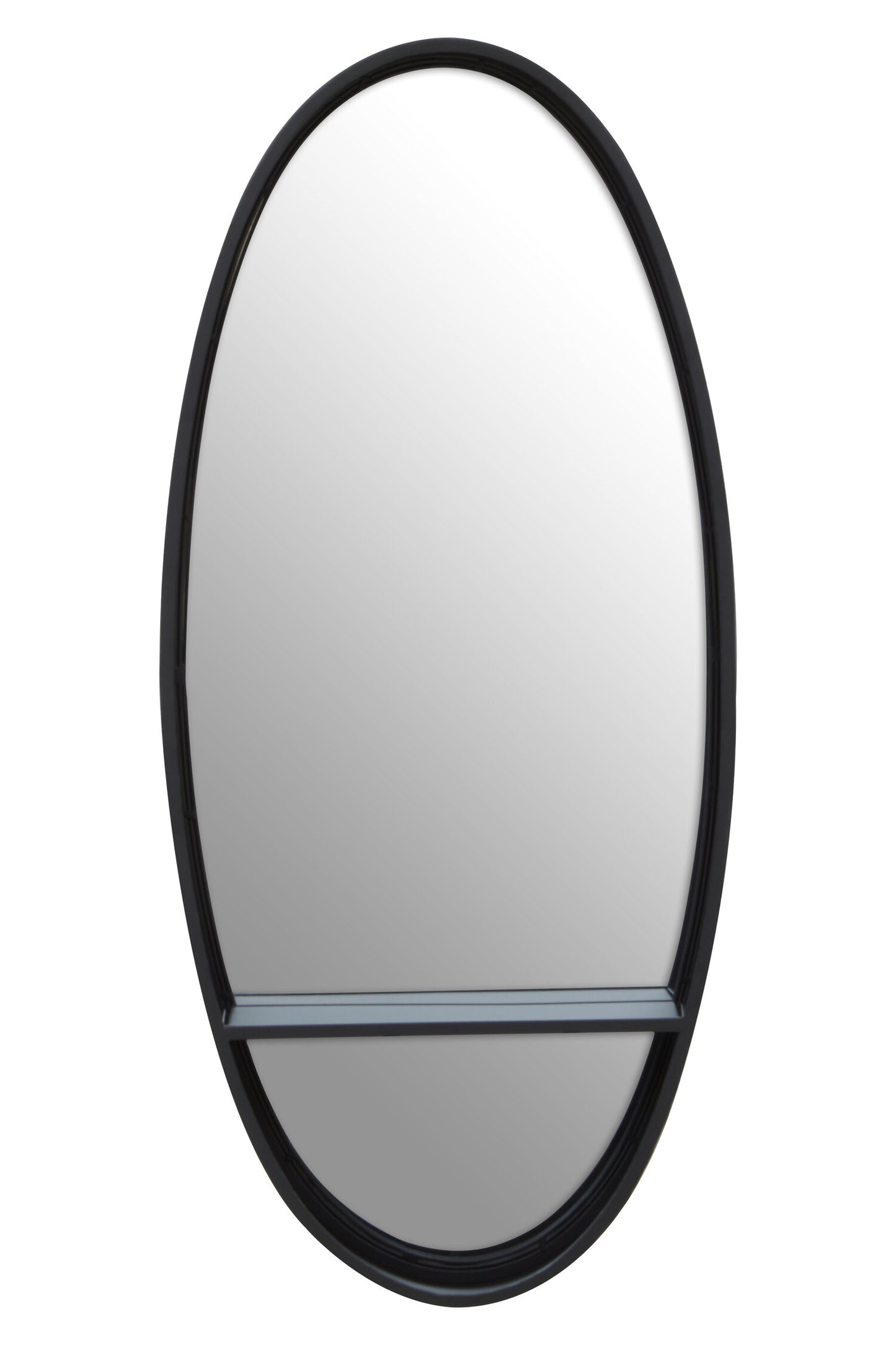 CARL BLACK OVAL WALL MIRROR