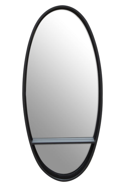 CARL BLACK OVAL WALL MIRROR