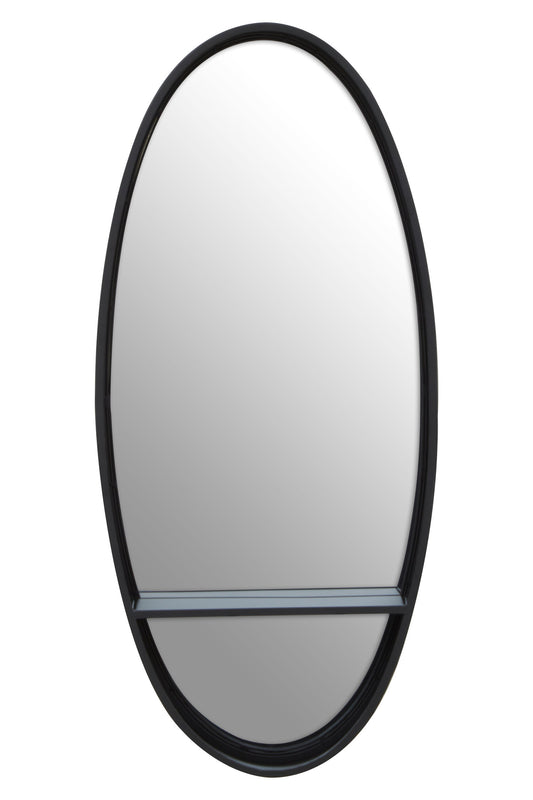 CARL BLACK OVAL WALL MIRROR