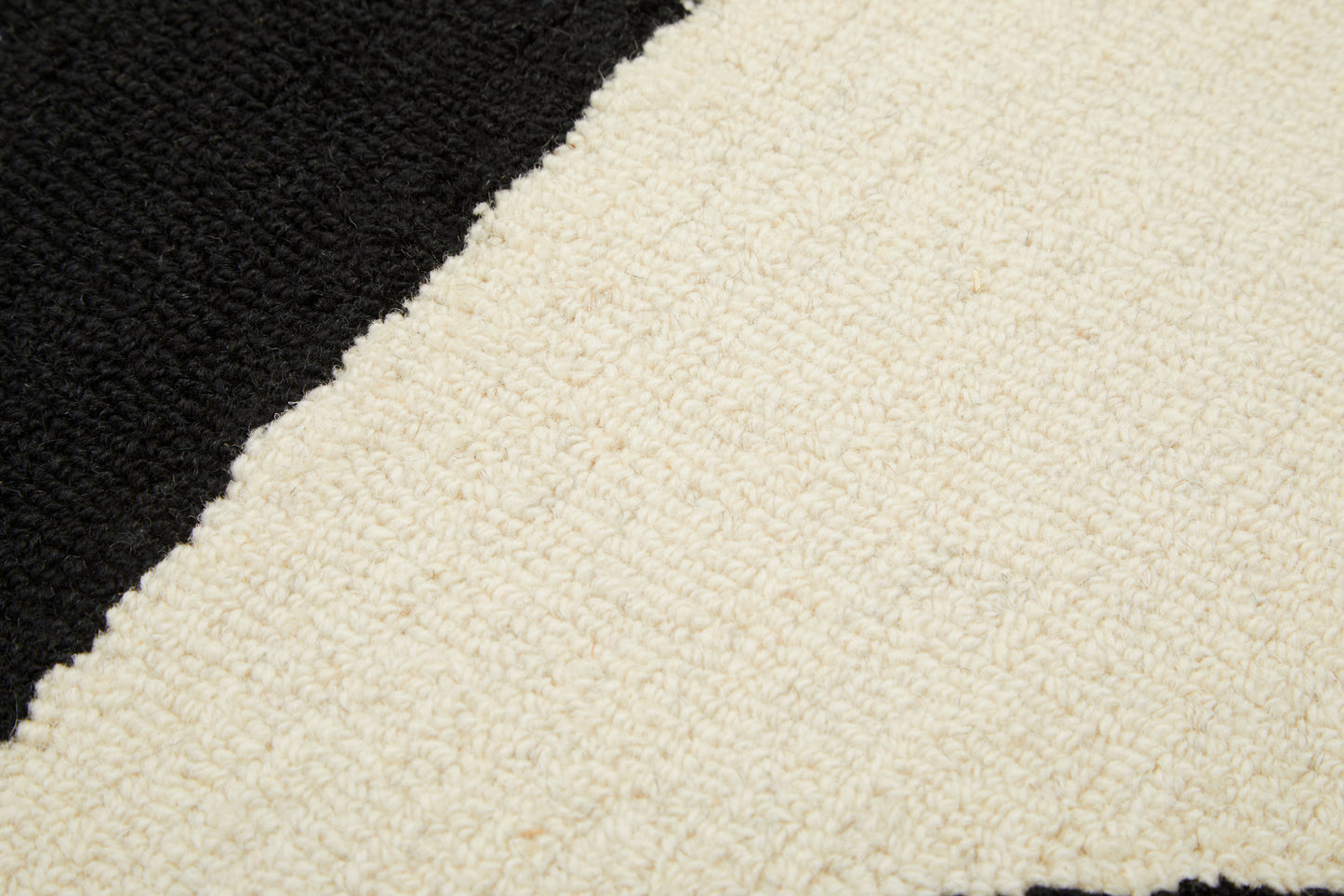 Close-up of black and white textured fabric