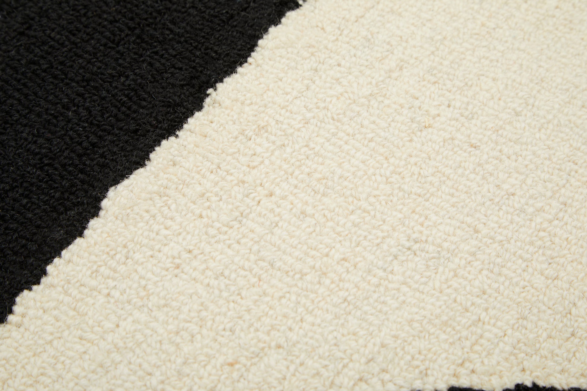 Close-up of black and white textured fabric