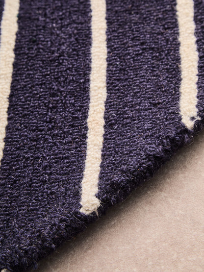 EDVIN MOYO BLUE AND WHITE ROUND RUG