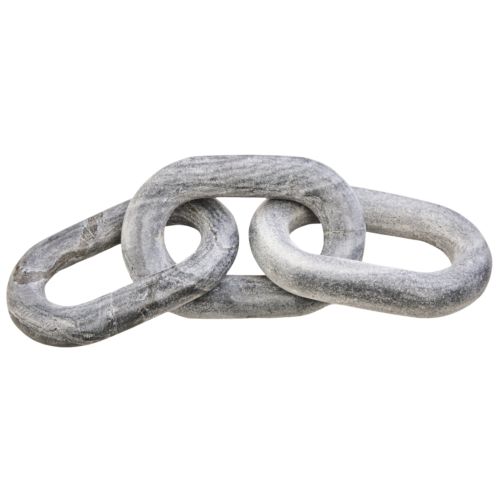 Three stone rings stacked on a white background