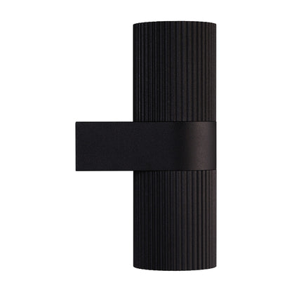 NORDLUX KYKLOP RIPPLE OUTDOOR WALL LIGHT BLACK