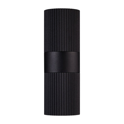 NORDLUX KYKLOP RIPPLE OUTDOOR WALL LIGHT BLACK