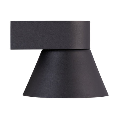 NORDLUX KYKLOP CONE OUTDOOR WALL LIGHT BLACK