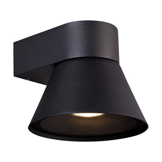 NORDLUX KYKLOP CONE OUTDOOR WALL LIGHT BLACK