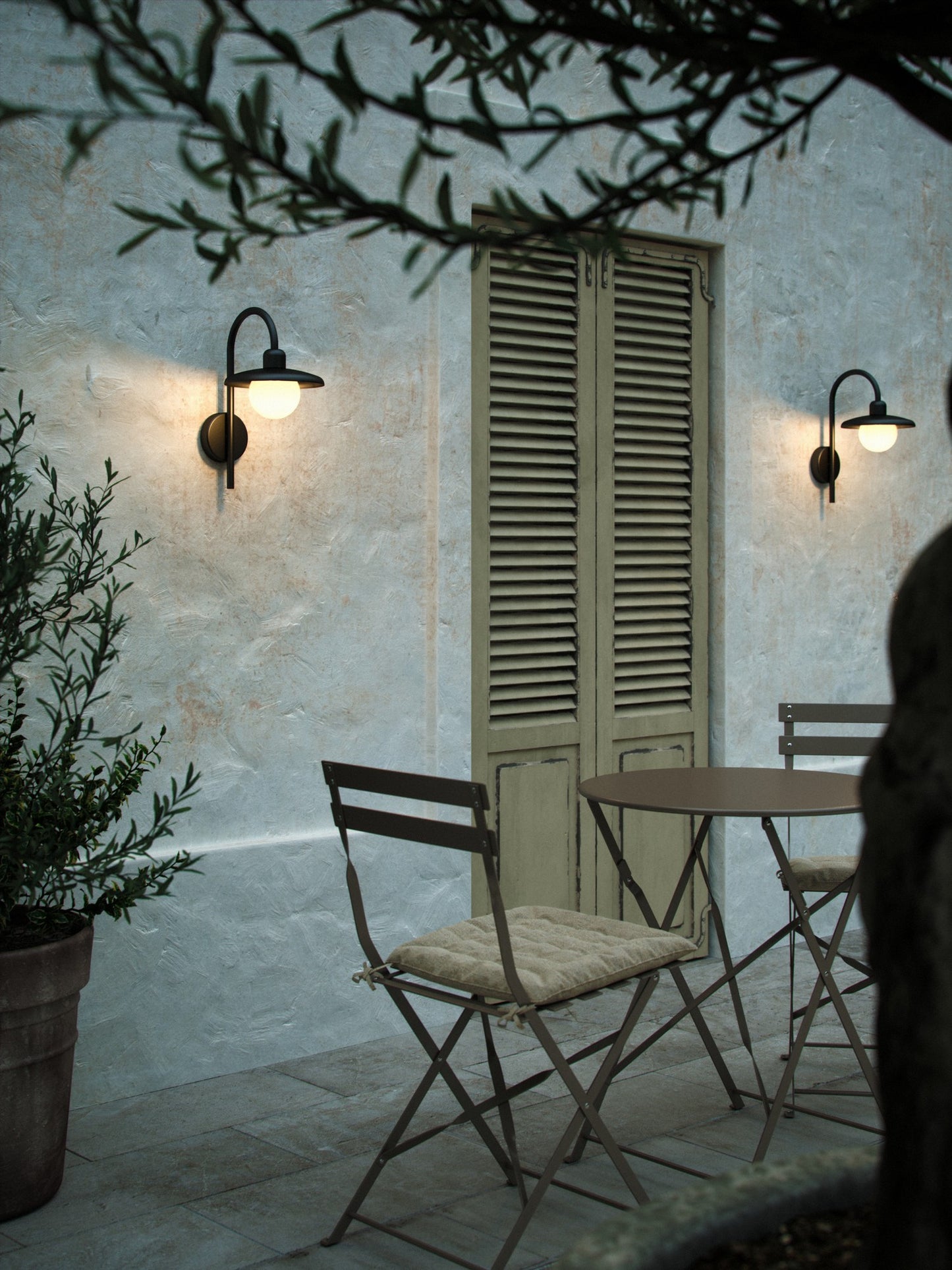 NORDLUX BERLO OUTDOOR WALL LIGHT BLACK