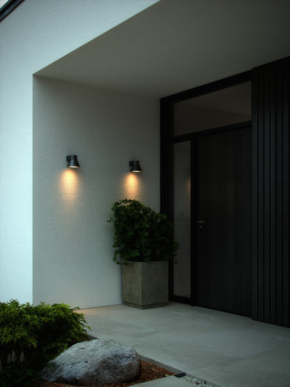 NORDLUX KYKLOP CONE OUTDOOR WALL LIGHT BLACK