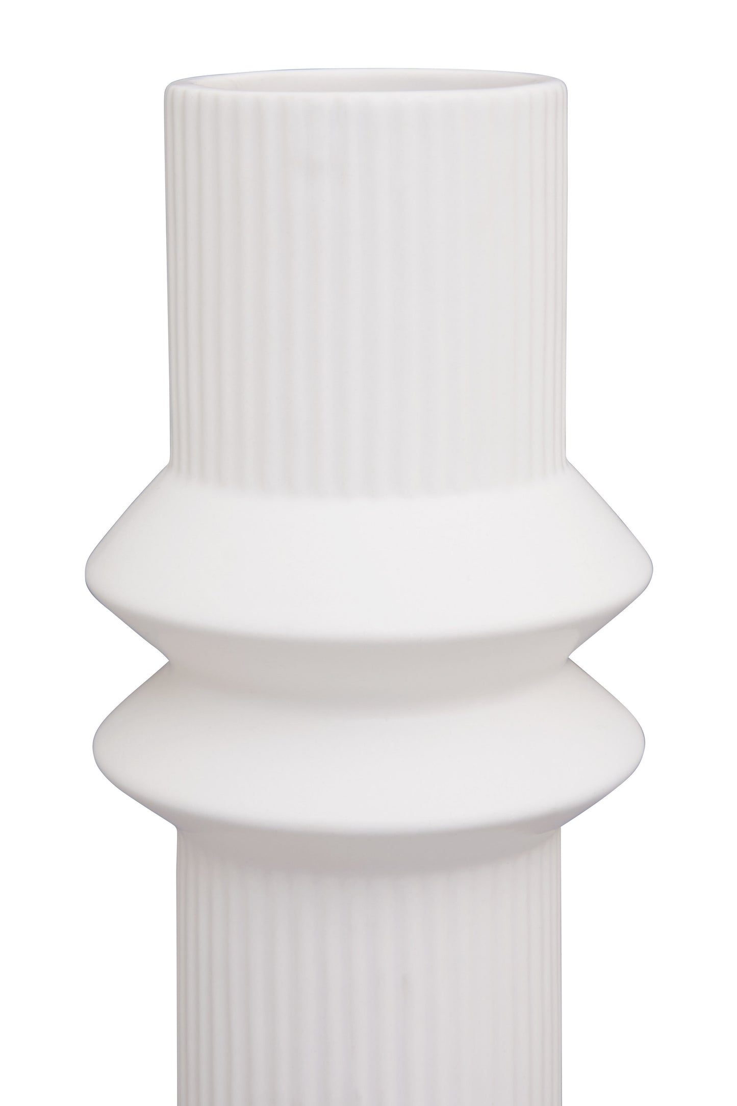 White decorative column on a white background
