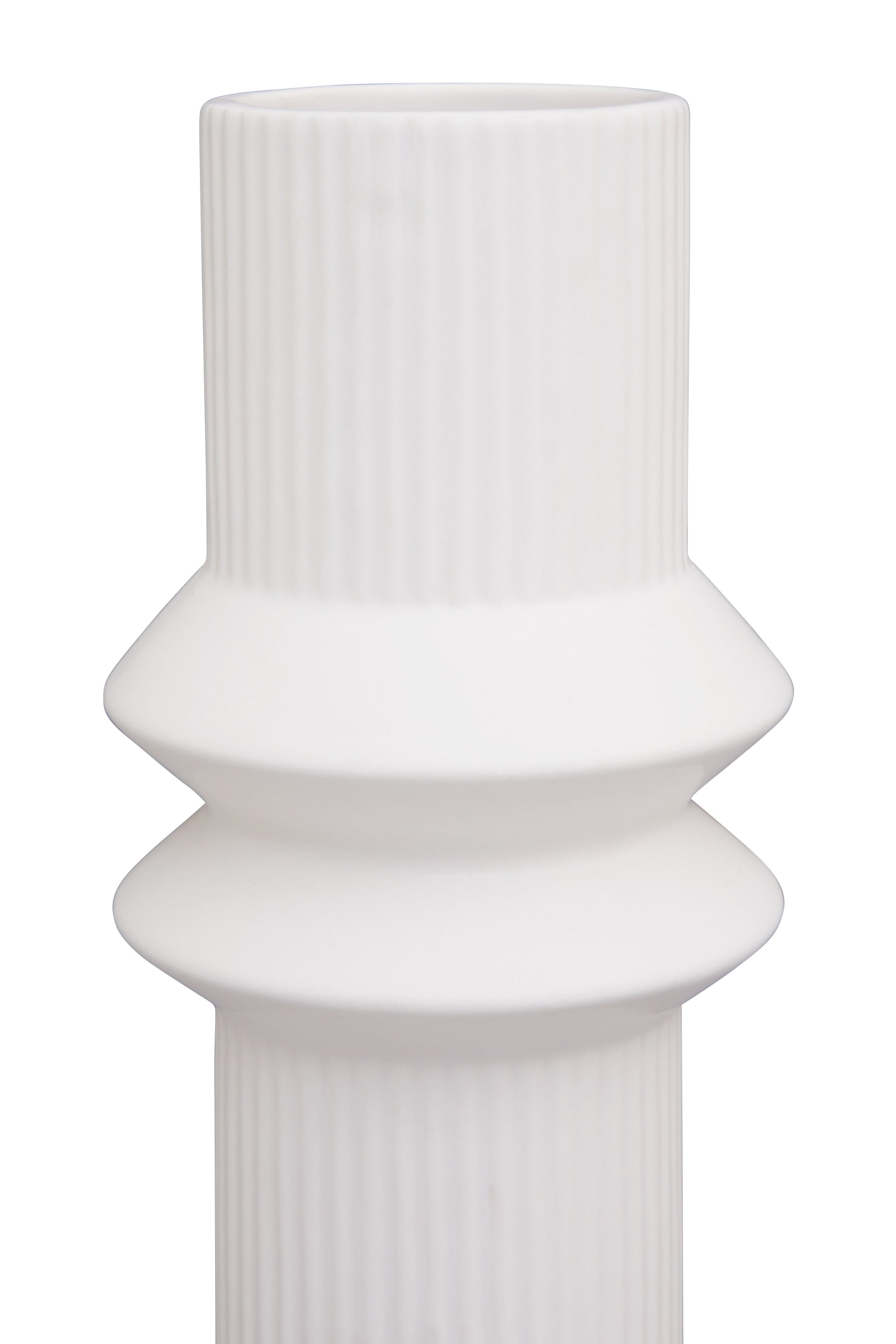White decorative column on a white background