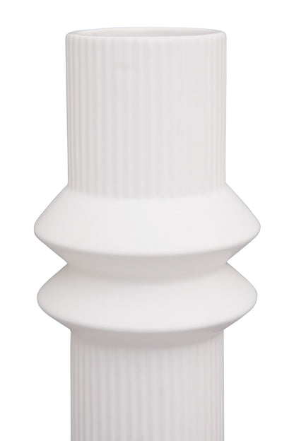White decorative column on a white background