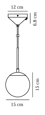 NORDLUX GRANT 15 PENDANT LIGHT BRASS