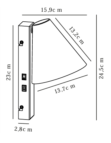 NORDLUX WILMER WALL LIGHT WHITE