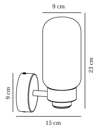 NORDLUX TUTAN WALL LIGHT BRASS