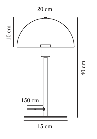 NORDLUX ELLEN 20 TABLE LAMP BLACK