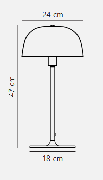 NORDLUX CERA TABLE LAMP BRUSHED STEEL