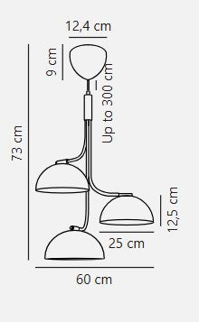 NORDLUX TULLIO PENDANT WHITE