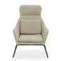 MALIN NATURAL CHAIR WITH BLACK METAL FRAME