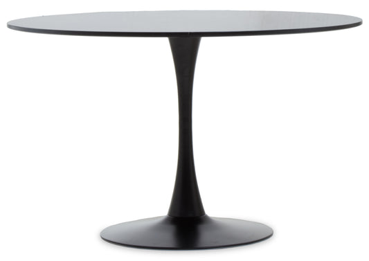 PELLE LARGE BLACK DINING TABLE